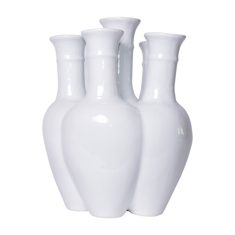 Handmade Floor Vase, White