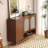 Simple Solid Wood and Rattan Shoe Cabinet for Home Use