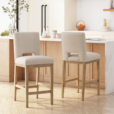 Ensemble de 2 tabourets de comptoir 31 pouces, tissu