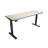Skyscraper Electric Height Adjustable Standing Desk, Dual Motor and Digital Control with Memory, 72x24, Grey Strand Top with Black Frame-765077056-765077067