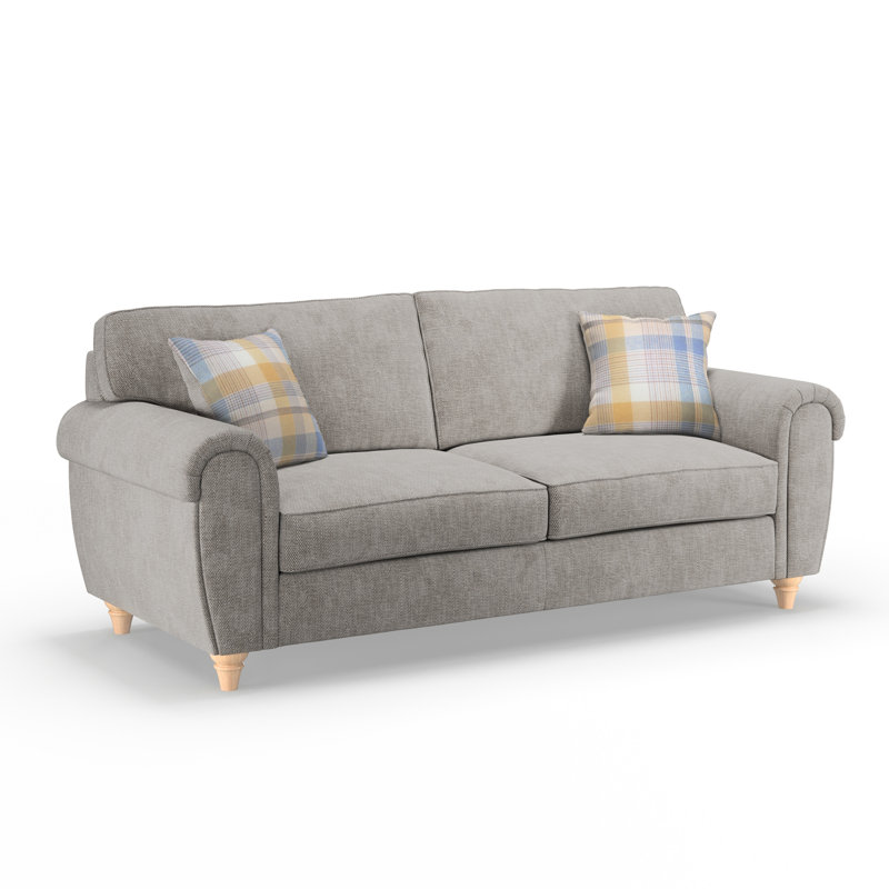 Edgar 3 Seater - Keeper Sand, Silver