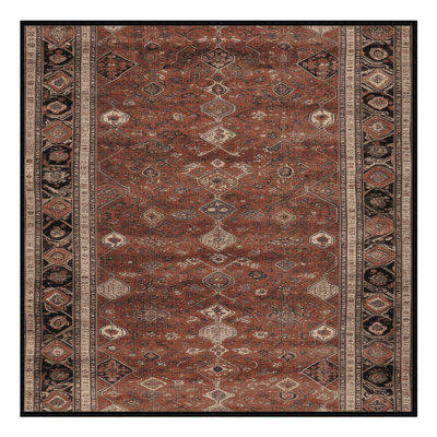 Tapis brun lavable à la machine