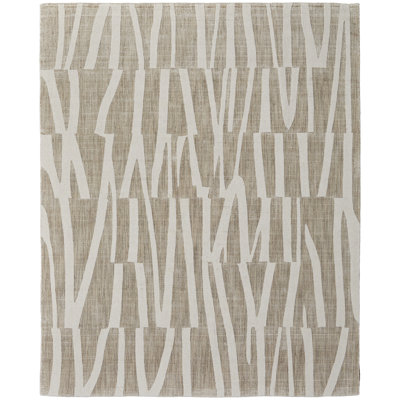 Peconic Modern Abstract, Tan/Ivory Area Rug
