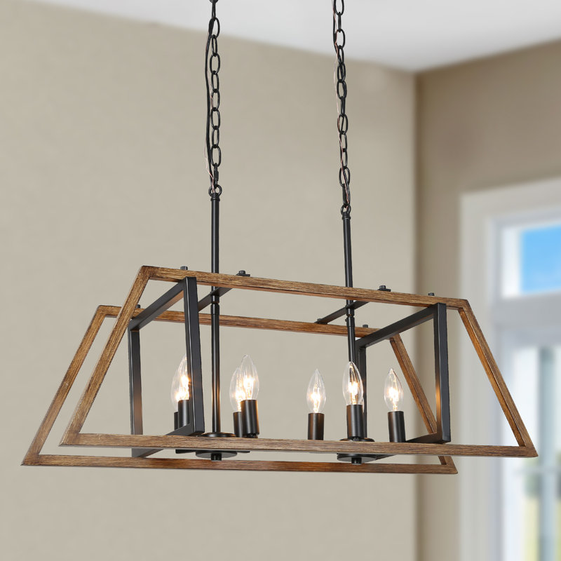Luminaire suspendu pour îlot de cuisine 8 lumières Ifiye