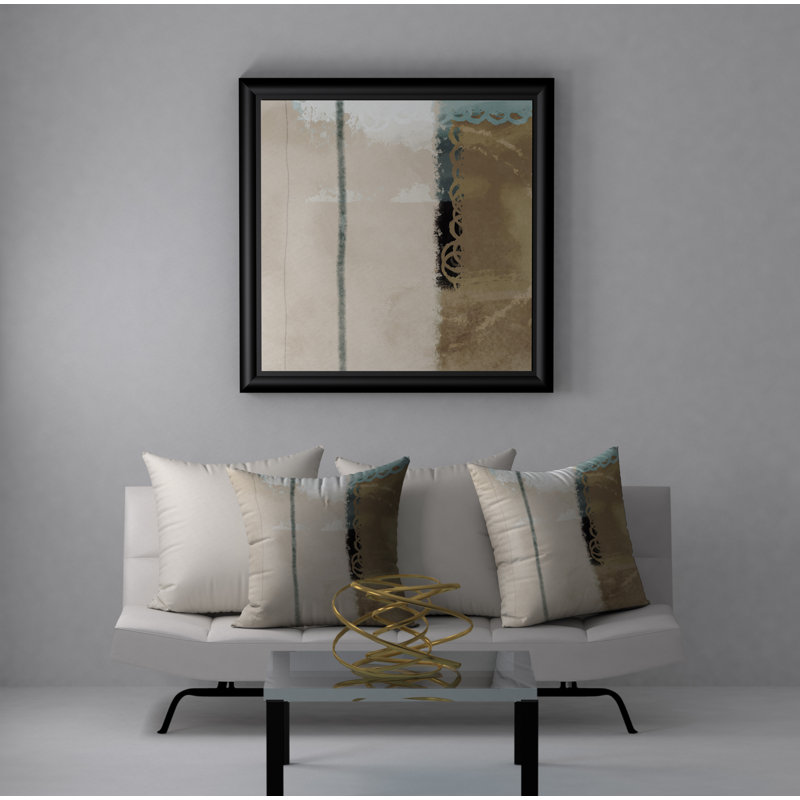 Abstract Reversible Throw Pillow, 18" x 18"