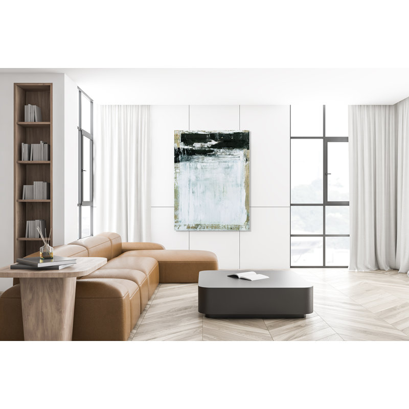 Abstract Print by John Beard, Black Framed Canvas, 31.5" H x 25.5" W x 1.75" D