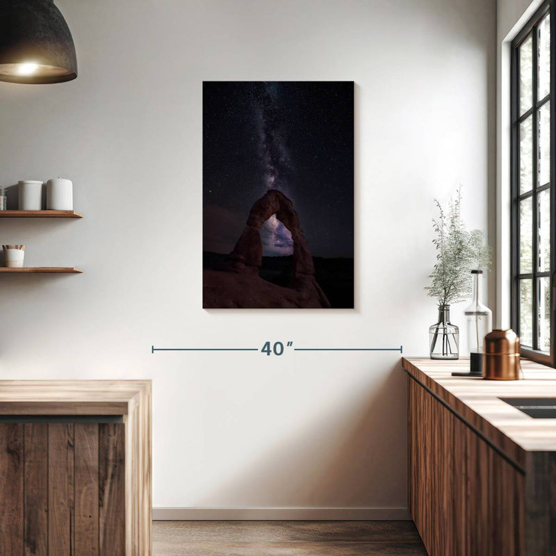 Oberle Milky Way Over Delicate Arch, 36" H x 24" W