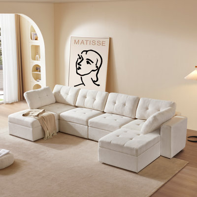 Zakeem 6 - Piece Upholstered Sectional by Hokku Designs