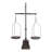 Iron Decorative Scale - 20" x 10" x 49" - Rusty