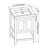 Thome 25'' Single Bathroom Vanity with Resin Top-913888780-913888781