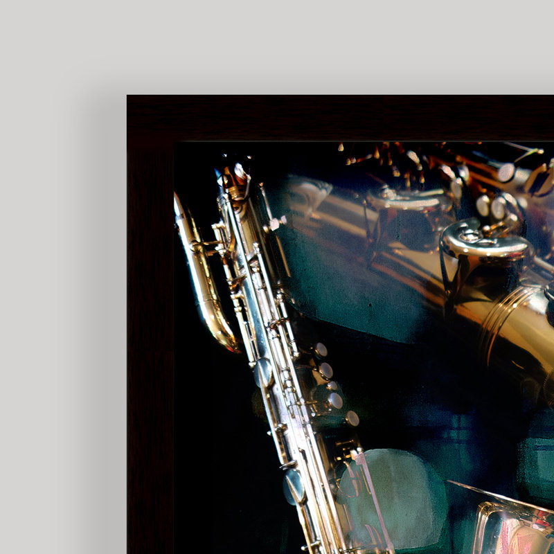 " The Colour Of Jazz VI " by Tristan Scott 2 - Pieces, Black Framed Textured Wall Art, 14" H x 20" W, No Mat