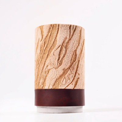 15 cm H Concrete / Cement Tabletop Votive Holder with Candle Included