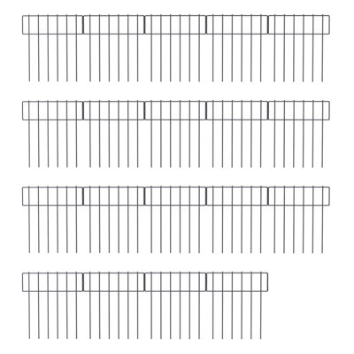 17'' H x 13'' W Black Metal Fencing