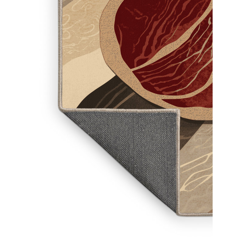 Tapis oriental brun doux et moelleux à poils longs Burholme, 8 x 12