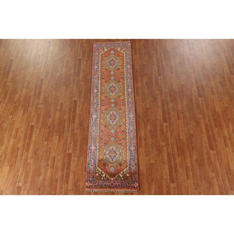 Tapis de couloir oriental traditionnel en laine 3 x 10