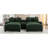 111" Sectional Sofa Chenille Upholstered Sofa With Two Removable Ottoman, Two USB Ports, Two Cup Holders And Large Storage Box For Living Room, Green-710913790