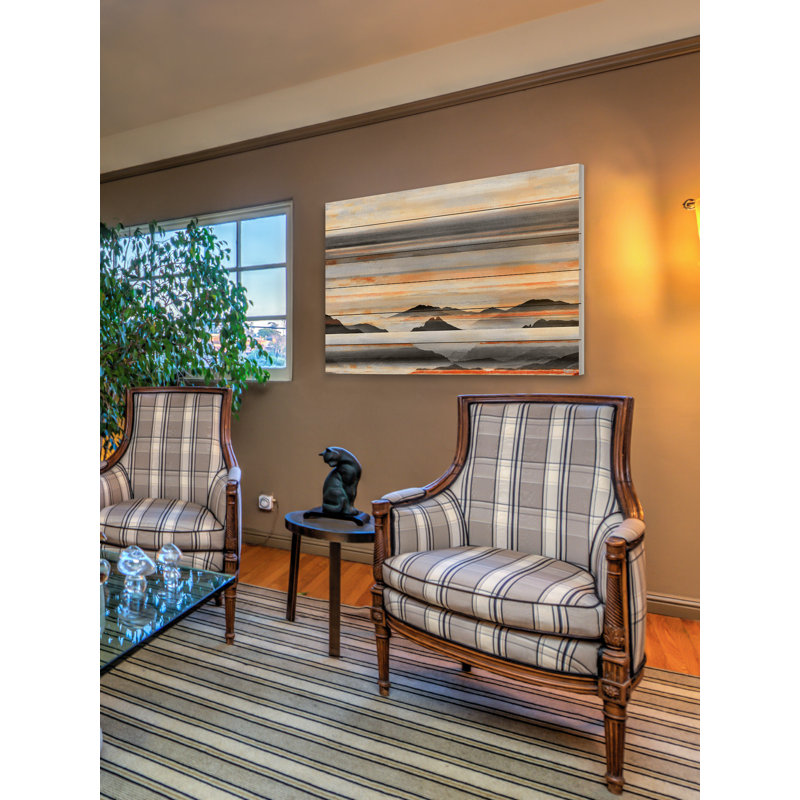 «Anim Desert Mountains», impression sur bois blanc, H 12 po x l 18 po x P 1,5 po