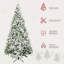 Arbre de Noël artificiel enneigé 9 pi avec branches réalistes-118034214