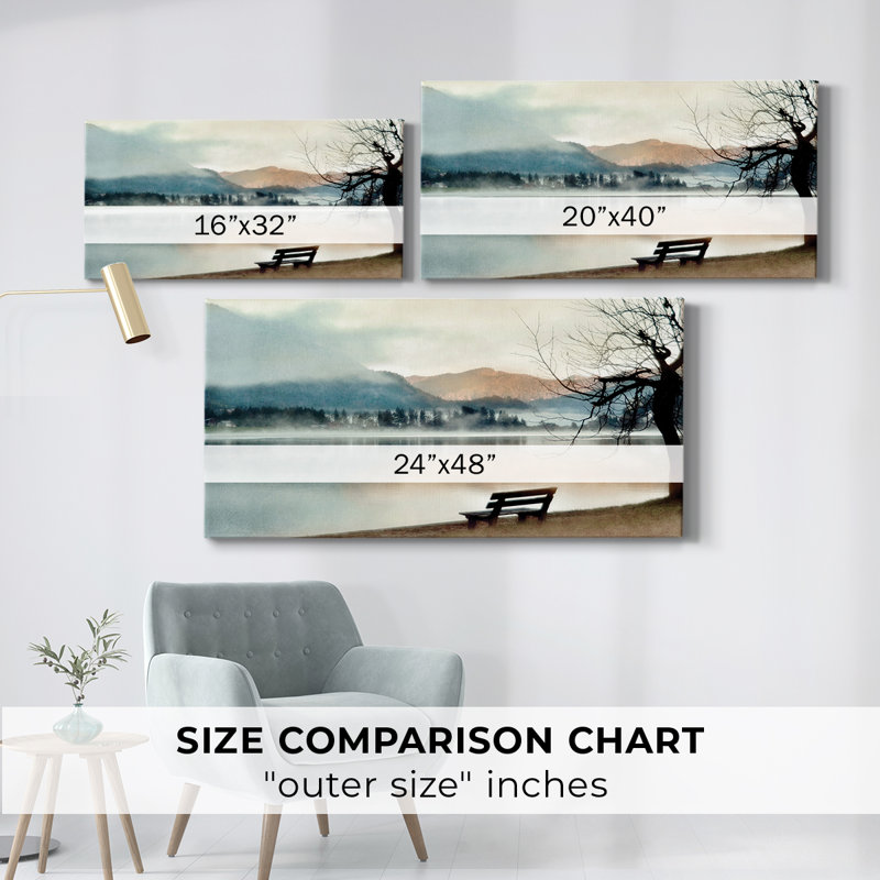 Inner Peace- Gallery Wrapped Canvas -Ready to Hang, 24" H x 48" W