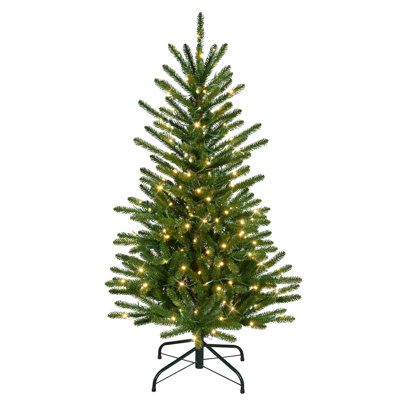4.5' Pre-Lit Artificial Mountain View Spruce Tree