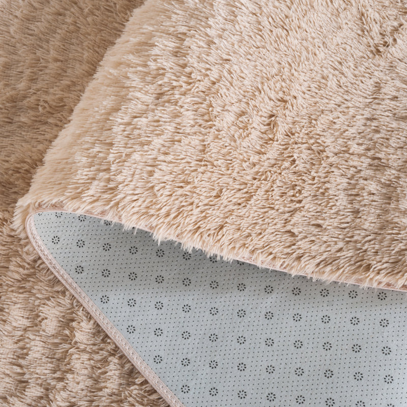 Zobe Shag Performance Solid Color Rug, Rectangle 5' x 8'