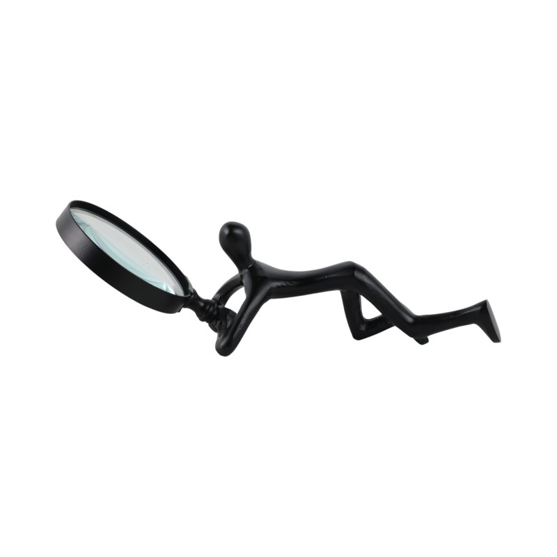 9" Adams Magnifying Glass, Black