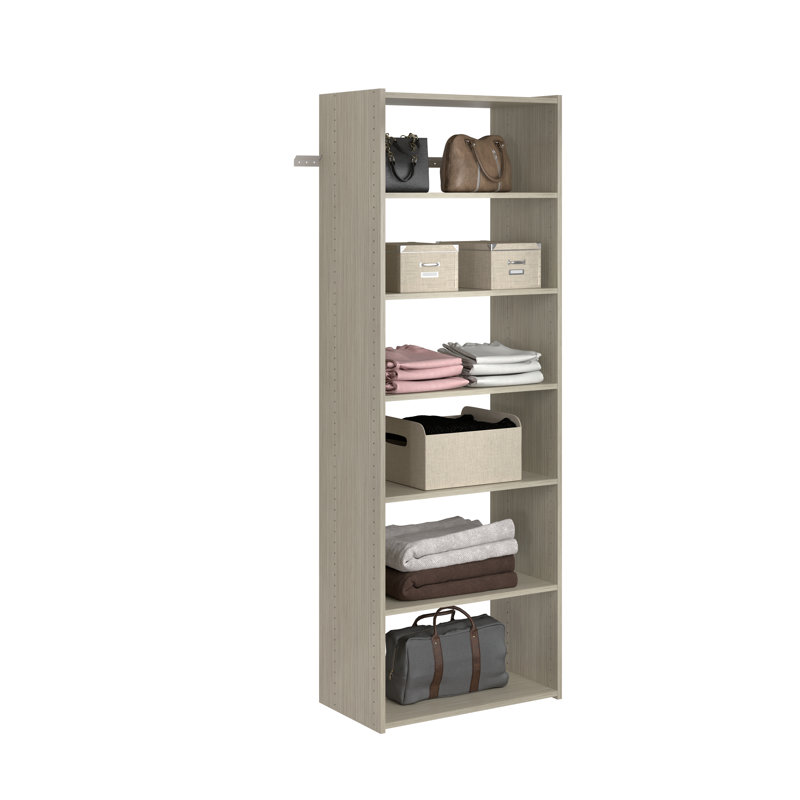 Ensemble de démarrage pour système de garde-robe 25 po Dolly, Gris
