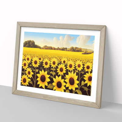 Glorious Sunflower Field - Single Picture Frame Print
