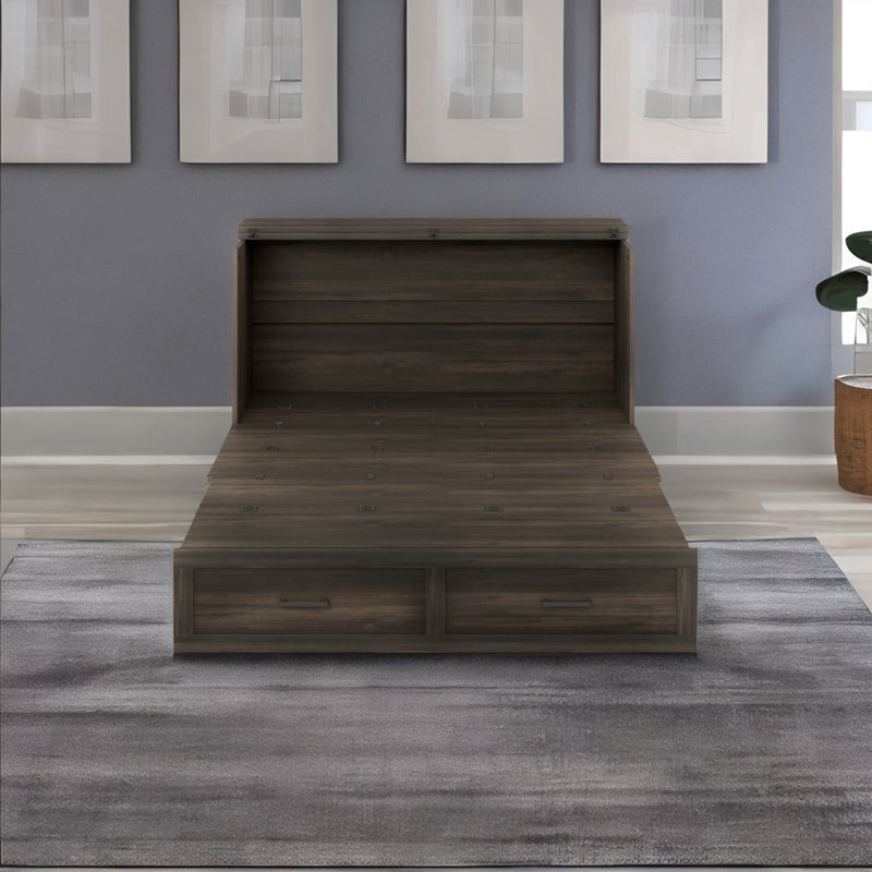 Lit armoire Murphy, gris, Grand