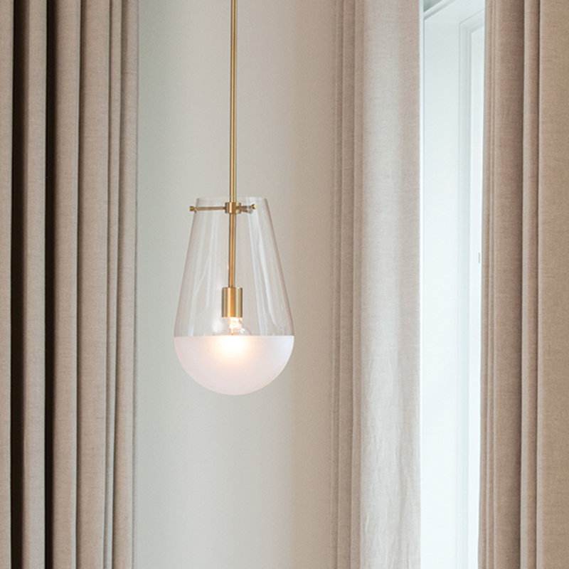 Javi 1 - Light Urn Pendant, Lacquered Brass