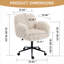 Utilisation du bureau à domicile, de la chambre à coucher et du meuble-lavabo | Fauteuil de bureau compact pivotant ergonomique compact