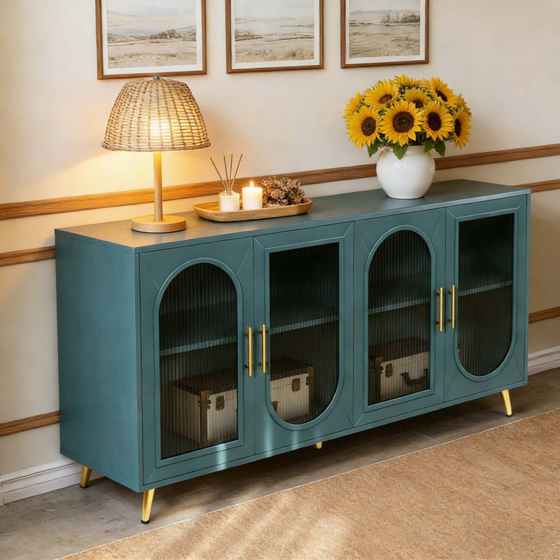 Armoire de rangement et tablettes réglables, Marine