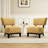 2-Pieces Subtle Abstract Textured Fabric Accent Chair-123044703