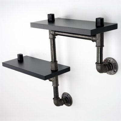Oregon 2 Piece Industrial Pipe Shelves