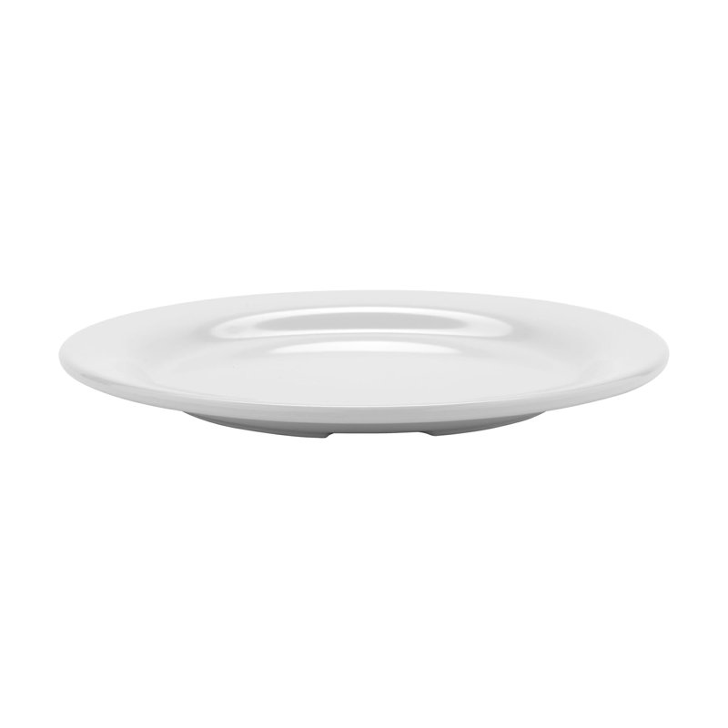 Assiette plate de qualité commerciale GET BF-010-W, 10 po, blanc (boîte de 12)