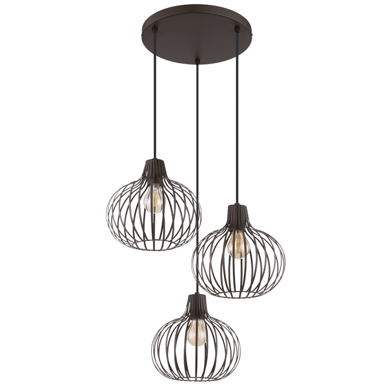 Anikah 3 - Light Antique Bronze Geometric Pendant
