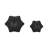 Textured Geometric Orb, Black-1209314499