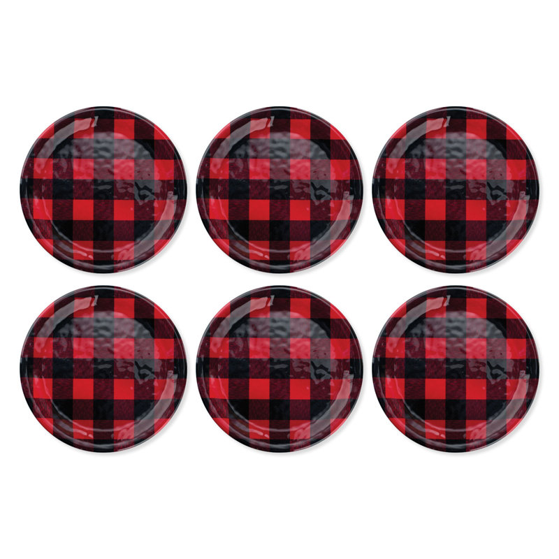 Buffalo Plaid, 9" Melamine Plate S6