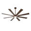 Ventilateur de plafond de 66 pouces à 8 pales avec éclairage DEL, télécommande et pales réversibles bicolores (noir et bois clair).-1932570544-1932570547