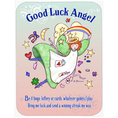 Good Luck Angel Glass Cutting Board