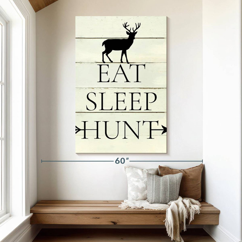 Senne Eat Sleep Hunt, 51" H x 34" W