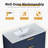 35.92'' Single Bathroom Vanity with Resin Top-186108017