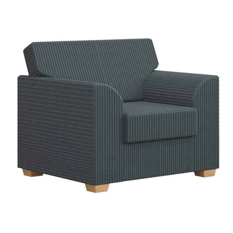 Upholstered Armchair, Charcoal