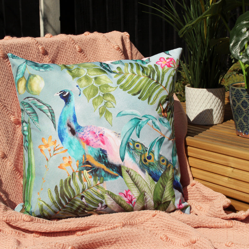 Indoor / Outdoor Multicolour Square Cushion