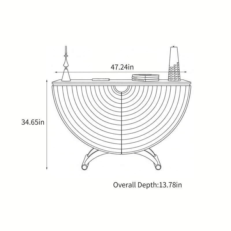 Mabe, 34.65" H x 47.24" W x 13.78" D