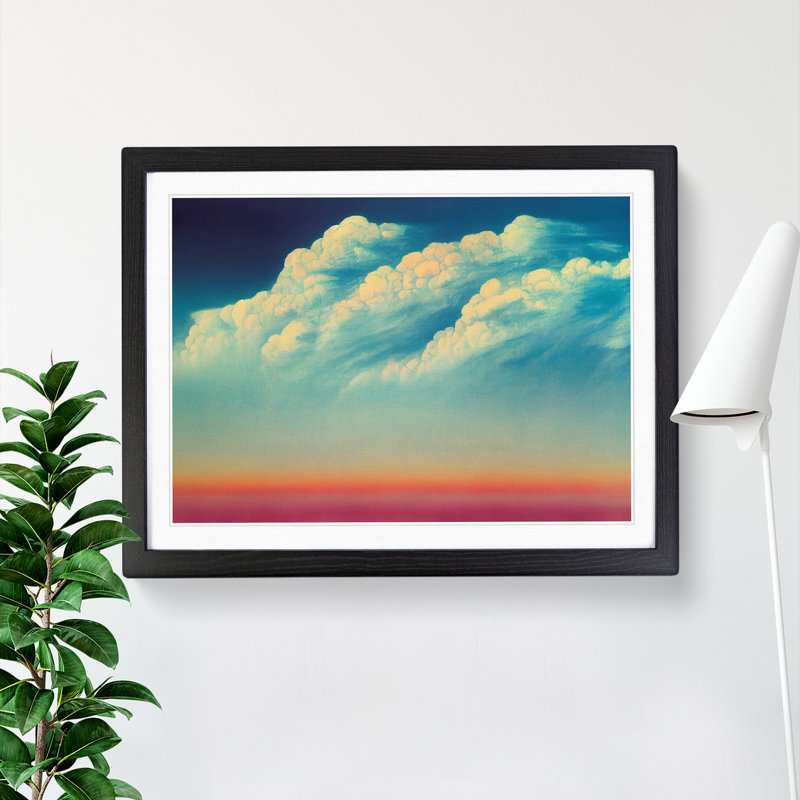 Splendid Clouds - Framed Print, Black, 46cm H x 64cm W x 2cm D
