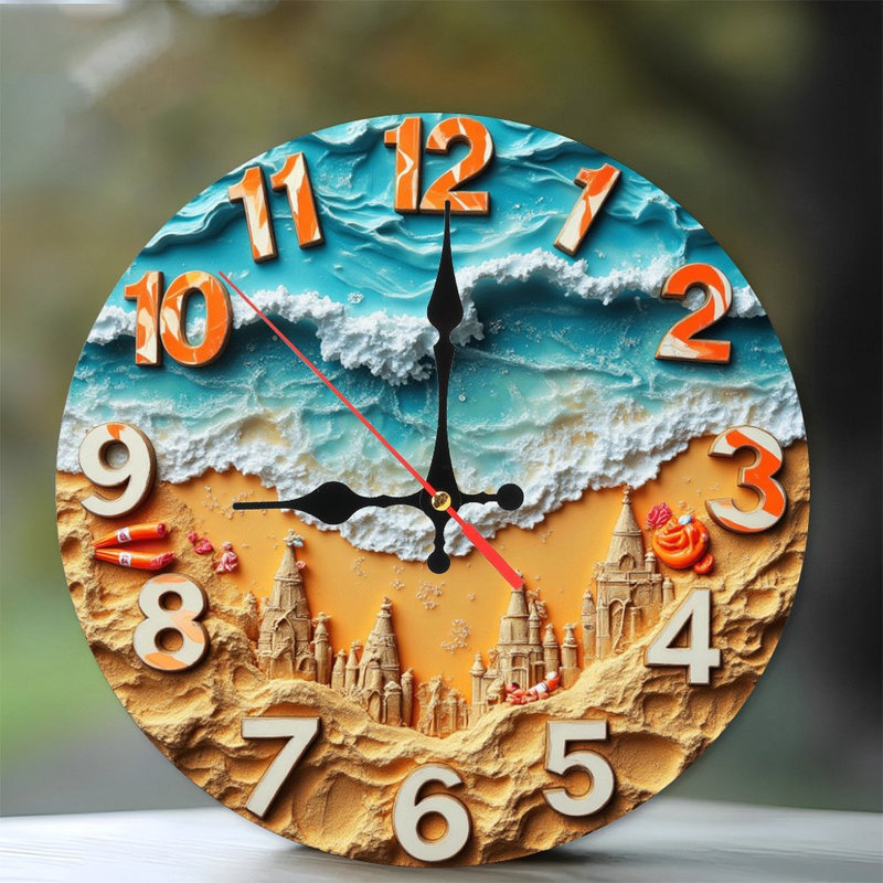 Horloge murale plage