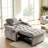 Harrsion Single 35.43'' Velvet Futon Chair-1319171575