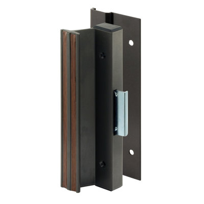 Prime-Line Patio Door Surface with Clamp Latch, Bronze, Extruded Aluminum (Single Pack)