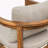 Outdoor Barstool Teak Wood Cushion Sturdy Leg Structure